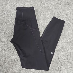 Lululemon Fast Free Tight 24” Leggings Pockets Gray Women’s Size 2